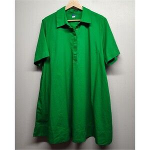 Old Navy Mini Dress Women LP Green Short Sleeve Spring Summer Casual Vacation